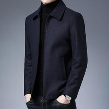 Load image into Gallery viewer, Simple Black Men Casual Jacket Luxury Fashion Autumn Winter Men Clothing Classic Jacket Solid Color Jacket Male Casual Outdoor Warm Lightweight Jackets