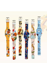 Load image into Gallery viewer, Simple Cartoon Digital Watches For Kids Student LED Display Cute Design Children Girls LED Digital Waterproof Electronic Clock Kids Student Flamingo Digital Sport Watch For Boys Girls Kid