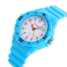 Load image into Gallery viewer, Simple Casual Kids Watches 5bar Waterproof Quartz Wristwatches Kids Clock Analog Watch Waterproof Time Teaching Boys Girls Watch Soft Band Learning Time Wrist Watch