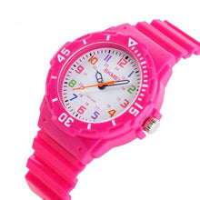 Load image into Gallery viewer, Simple Casual Kids Watches 5bar Waterproof Quartz Wristwatches Kids Clock Analog Watch Waterproof Time Teaching Boys Girls Watch Soft Band Learning Time Wrist Watch