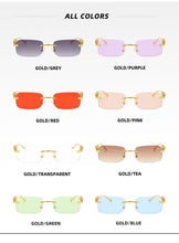 Load image into Gallery viewer, Simple Design Stylish Fashionable Sunglasses Vintage Square Shape Sunglasses For Women & Men New Luxury Design Popular Travel Driving Metal Frame Sun Glasses Anti Blue Light Summer Eyeglasses
