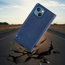 Load image into Gallery viewer, Simple Flip Ultra Thin Window Cover Leather Phone Case For iPhone 14 13 12 11 Pro Mini Luxury Leather Wallet Case Flip Cover Classic Simple iphone case