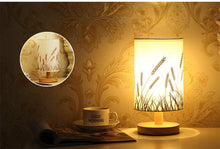 Load image into Gallery viewer, Simple Modern Table Lamp Bedroom Study Bedside Lamp 5V-220v Dimming Solid Wood Creative Birthday Gift Night Light Decorative Table Lamp Cute Study Lamps for Bedroom Décor