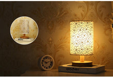 Load image into Gallery viewer, Simple Modern Table Lamp Bedroom Study Bedside Lamp 5V-220v Dimming Solid Wood Creative Birthday Gift Night Light Decorative Table Lamp Cute Study Lamps for Bedroom Décor