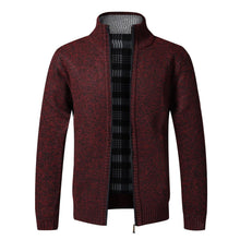 Load image into Gallery viewer, Simple Quality Autumn Winter New Men's Jacket Slim Fit Jacket Slim Fit Thick Sweaters Male Jacket Men Solid Cotton Thick Warm Sweater With Pockets Fashion Warm Cold Weather Classic Jacket