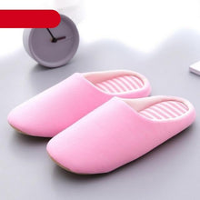 Load image into Gallery viewer, Simple Solid Soft Plush Slippers For Men And Women Winter Warm Indoor Non-slip Slippers Shoes Comfortable Memory Foam Slippers For Women's And Men's Casual House Shoes