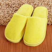 Load image into Gallery viewer, Simple Solid Soft Plush Slippers For Men And Women Winter Warm Indoor Non-slip Slippers Shoes Comfortable Memory Foam Slippers For Women's And Men's Casual House Shoes