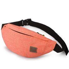 Load image into Gallery viewer, Simple Style Fanny Pack for Running Cycling Workout Men Women Waist Pouch Bag Black Classic Women Belt Bag Pouch For Money Phone Black Bum Hip Bag