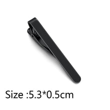 Load image into Gallery viewer, Simple Tie Clip Men Metal Copper Necktie Bar Clip Gold Silver Black 3 Bright Colors Best Gifts For Your Father Lover And Friends Simple Classic Bar Clasp Practical Necktie Accessories Fashion Men Tie Clips Luxury Clothing Jewelry