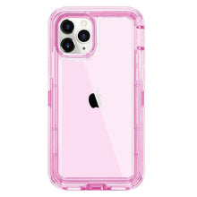 Load image into Gallery viewer, Simple Transparent White iPhone 11 12 13 Pro Max Phone Case MINI XR XS X XSMAX SE 6 7 8 Plus Transparent Shockproof Armor Glossy Case Phone Cover Heavy Duty Protective Dual Layer Shockproof Case with Hard Bumper Soft Back