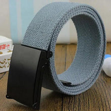 Load image into Gallery viewer, Simple Unisex Waistbands Retro Adjustable One Size Cotton Strap Metal Buckle 116cm Belts For Men