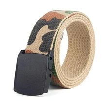 Load image into Gallery viewer, Simple Unisex Waistbands Retro Adjustable One Size Cotton Strap Metal Buckle 116cm Belts For Men