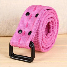Load image into Gallery viewer, Simple Unisex Waistbands Retro Adjustable One Size Cotton Strap Metal Buckle 116cm Belts For Men