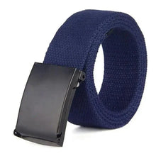 Load image into Gallery viewer, Simple Unisex Waistbands Retro Adjustable One Size Cotton Strap Metal Buckle 116cm Belts For Men
