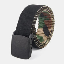 Load image into Gallery viewer, Simple Unisex Waistbands Retro Adjustable One Size Cotton Strap Metal Buckle 116cm Belts For Men