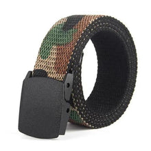 Load image into Gallery viewer, Simple Unisex Waistbands Retro Adjustable One Size Cotton Strap Metal Buckle 116cm Belts For Men