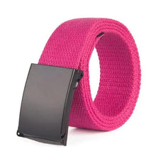 Load image into Gallery viewer, Simple Unisex Waistbands Retro Adjustable One Size Cotton Strap Metal Buckle 116cm Belts For Men
