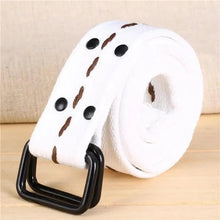 Load image into Gallery viewer, Simple Unisex Waistbands Retro Adjustable One Size Cotton Strap Metal Buckle 116cm Belts For Men