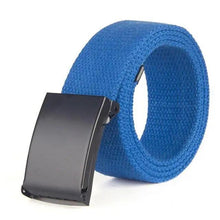 Load image into Gallery viewer, Simple Unisex Waistbands Retro Adjustable One Size Cotton Strap Metal Buckle 116cm Belts For Men
