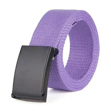 Load image into Gallery viewer, Simple Unisex Waistbands Retro Adjustable One Size Cotton Strap Metal Buckle 116cm Belts For Men