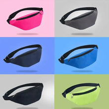 Load image into Gallery viewer, Simple Waterproof Chest Bag Unisex Fanny Pack Ladies Waist Pack Black Retro Style Women's Travel And Outdoor Waist Belt Bag