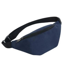 Load image into Gallery viewer, Simple Waterproof Chest Bag Unisex Fanny Pack Ladies Waist Pack Black Retro Style Women's Travel And Outdoor Waist Belt Bag