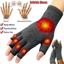 Load image into Gallery viewer, Simple Winter Arthritis Gloves Unisex Classic Anti Arthritis Therapy Gloves Compression Fingerless Gloves