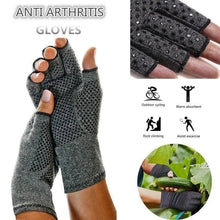 Load image into Gallery viewer, Simple Winter Arthritis Gloves Unisex Classic Anti Arthritis Therapy Gloves Compression Fingerless Gloves