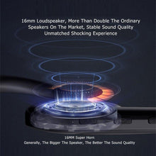 Load image into Gallery viewer, Single-Ear Sports Waterproof Car Earphone Ultra Standby Bluetooth-Compatible Headset Bone Conduction Ear Hook Headphone Sports Headphones Wired Gaming Earbuds Monitor Earphones with Mic, Stereo Sound Volume Control and Detachable Microphone