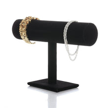 Load image into Gallery viewer, Single Tier Velvet Bracelet Chain Watch T-Bar Rack Jewelry Hard Display Stand Holder Jewelry Organizer High Quality Display Stand Jewelry Display Stand Pendant Jewelry Holder For Watch Bracelets