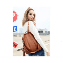 Load image into Gallery viewer, Sizzling Anti-Theft Vintage Style Leather Backpacks for Teenager Girls And Women School Bagpack For Females Travel Bags