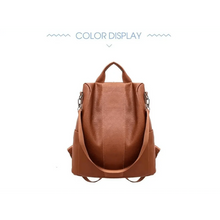 Load image into Gallery viewer, Sizzling Anti-Theft Vintage Style Leather Backpacks for Teenager Girls And Women School Bagpack For Females Travel Bags