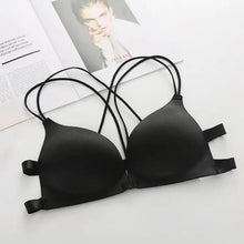 Load image into Gallery viewer, Sizzling Back Beautify Ladies Front Closure Wire Free Fashion Bra Padded Lingerie Bralette Gather Push Up Seamless Bra For Female