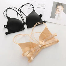 Load image into Gallery viewer, Sizzling Back Beautify Ladies Front Closure Wire Free Fashion Bra Padded Lingerie Bralette Gather Push Up Seamless Bra For Female