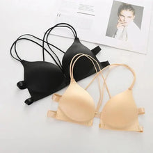 Load image into Gallery viewer, Sizzling Back Beautify Ladies Front Closure Wire Free Fashion Bra Padded Lingerie Bralette Gather Push Up Seamless Bra For Female