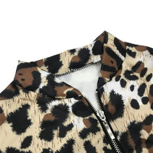 Load image into Gallery viewer, Sizzling Stylish Women's Long Sleeve Jacket Sweater Top Ladies Casual Leopard Print, Cardigan Zipper, Short Outwear, Coat Jacket