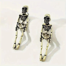 Load image into Gallery viewer, Skeleton Design Dangle Earrings