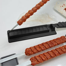 Load image into Gallery viewer, Skewers Kebab Maker Grill Barbecue Stringer Box Machine Beef Meat Vegetables Grill Outdoor BBQ Gadget Useful BBQ Accessories Non-Sticky Barbecue Manual Skewer Press Food Grade Grill Kitchen Accessories