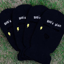 Load image into Gallery viewer, Ski Mask Knitted Face Cover Winter Balaclava Full Face Mask for Outdoor Sports 3 Hole Balaclava Party Mask Limited Embroidery Knit Hat Full Face Cover Balaclava Hats Funny Party Embroidery Beanies Caps Hole Knitted Full Face Cover