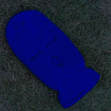 Load image into Gallery viewer, Ski Mask Knitted Face Cover Winter Balaclava Full Face Mask for Outdoor Sports 3 Hole Balaclava Party Mask Limited Embroidery Knit Hat Full Face Cover Balaclava Hats Funny Party Embroidery Beanies Caps Hole Knitted Full Face Cover