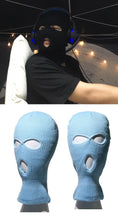 Load image into Gallery viewer, Ski Mask Knitted Face Cover Winter Balaclava Full Face Mask for Winter Outdoor Sports Winter Three 3 Hole Balaclava Knit Hat Ski Mask 3-Hole Knit Hat Full Face Cover Balaclava Hats Funny Party Embroidery Beanies Caps Hole Knitted Full Face Cover