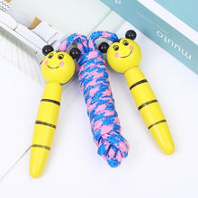 Load image into Gallery viewer, Skipping Rope With Wooden Handles Jumping Rope Men Women Adjustable Sports Braided Tangle-Free Jump Rope Cable Fitness Skipping Jumping Rope For Kids Youth Beginners Jumpropes Bulk Set Toys Wooden Handle Cotton Ropes Cute Animals Jumprope