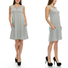 Load image into Gallery viewer, Sleeveless Tunic Dress with Pockets - Assorted Sizes