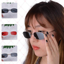 Load image into Gallery viewer, Slender Square Sunglasses Retro Metal Frame Square Sunglasses Small Vintage & Retro Style Sunglasses Shades Of Rectangle Sunglasses For Women Classic Vintage & Metal Square Frame Sun Glasses Eyewear For Men & Women
