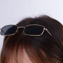 Load image into Gallery viewer, Slender Square Sunglasses Retro Metal Frame Square Sunglasses Small Vintage & Retro Style Sunglasses Shades Of Rectangle Sunglasses For Women Classic Vintage & Metal Square Frame Sun Glasses Eyewear For Men & Women