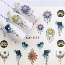 Load image into Gallery viewer, Sliders For Nails Winter Nail Stickers Elk Wolf Animal Sticker Figure Art Transfer Flowers Butterflies Watermark Water Slider Art Nail Stickers Sexy Girl Designs Comics Water Transfer Decals Manicure Lips Nail Art Decorations Slider Nail Art Stickers