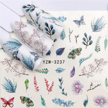 Load image into Gallery viewer, Sliders For Nails Winter Nail Stickers Elk Wolf Animal Sticker Figure Art Transfer Flowers Butterflies Watermark Water Slider Art Nail Stickers Sexy Girl Designs Comics Water Transfer Decals Manicure Lips Nail Art Decorations Slider Nail Art Stickers
