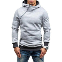 Load image into Gallery viewer, Slim Fit Men's Jacket Male Hip Hop Jackets Men's Hooded Pullover Jackets Diagonal Jackets Thicken Sports Outdoor Clothing Black Collar Stylish Jacket For Men Classic Design Warm Winter Jackets For Men
