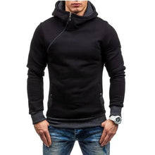 Load image into Gallery viewer, Slim Fit Men's Jacket Male Hip Hop Jackets Men's Hooded Pullover Jackets Diagonal Jackets Thicken Sports Outdoor Clothing Black Collar Stylish Jacket For Men Classic Design Warm Winter Jackets For Men