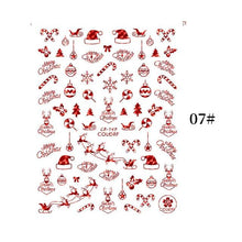 Load image into Gallery viewer, Sliver Bronzing Christmas Slider Nail Art 3D Decals Decoration Snowflake Nail Art Sticker Manicures Transfer Foil Xmas Gift Nails Snowflake Nail Art Stickers Decals Christmas Nail 3D Self Adhesive Nail Stickers for Acrylic Nails Snowflake